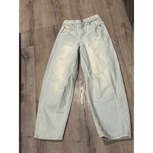 BDG urban outfitters Women's Light Wash‎ Wide Leg Jeans side 27w  Denim